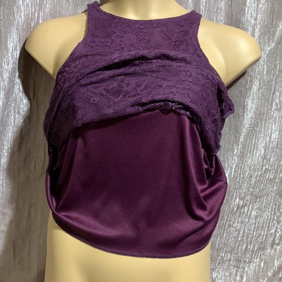 Rue21 Top Blouse Purple Lace M🌀 - Picture 7 of 14